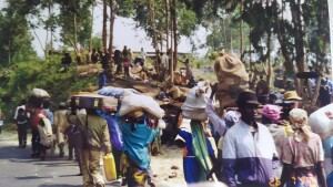 פליטים. גומה זאיר. מלחמת האזרחים ברואנדה 1994 צילום דוצ